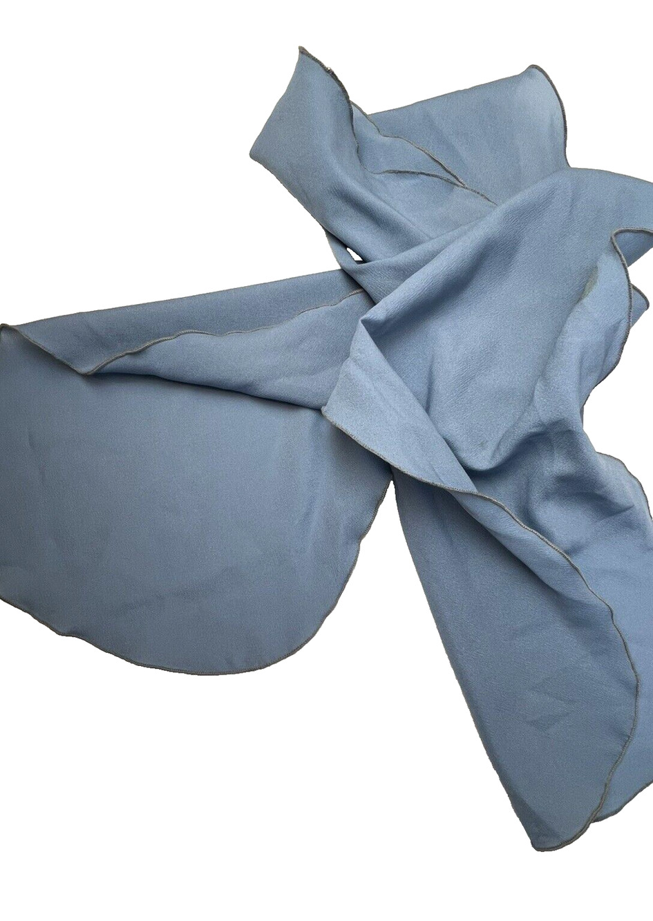 Rectangle Scarf Gray 10" x 58" Neck Head Fashion Minimalist Preppy